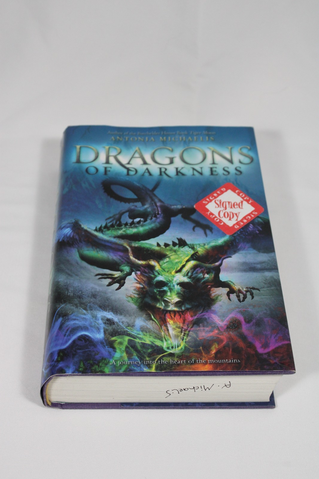 Signed ~ Dragons of Darkness by Antonia Michaelis (2010, Hardcover)