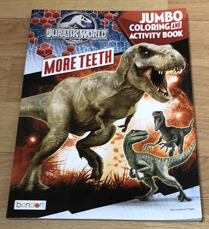 Bendon Jurassic World Coloring & Activity Prehistoric Dinosaurs Book