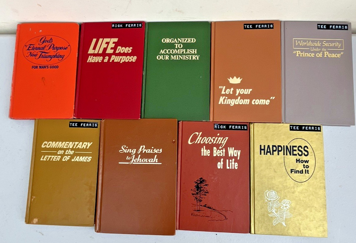 Lot 9 Jehovah’s Witness Watchtower Books Religious Bible Stories Divine Purpose