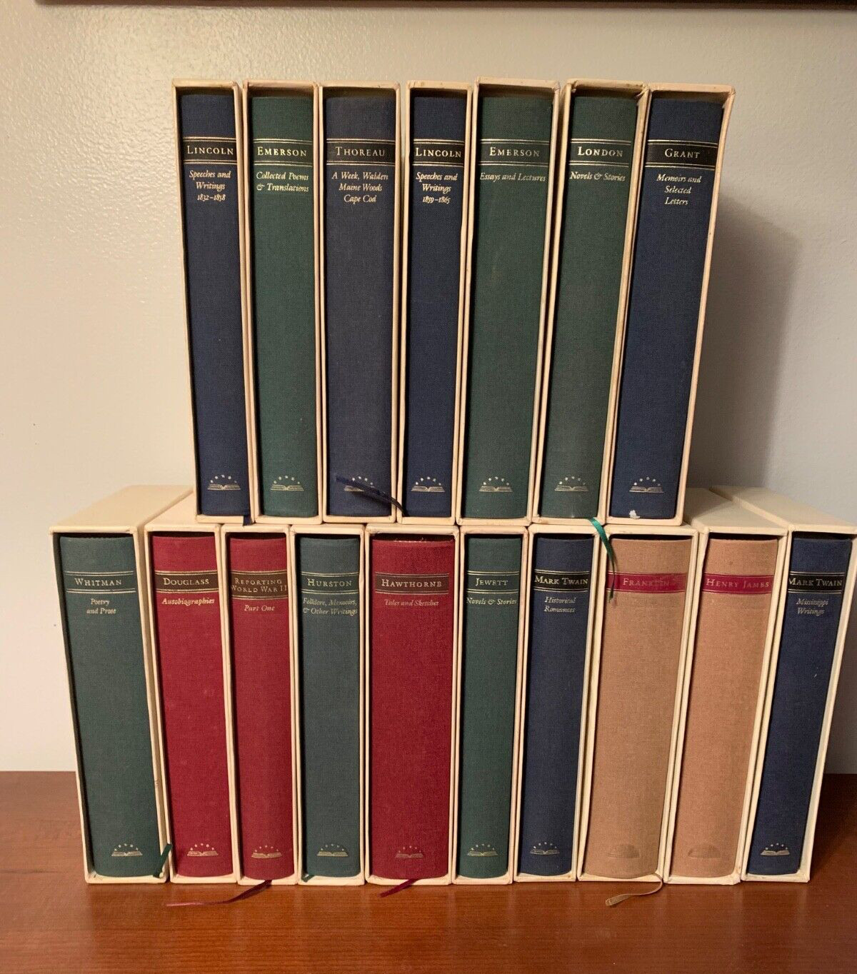 The Library Of America Books Slipcovers Lot Of 17 Mixed Authors Classics History