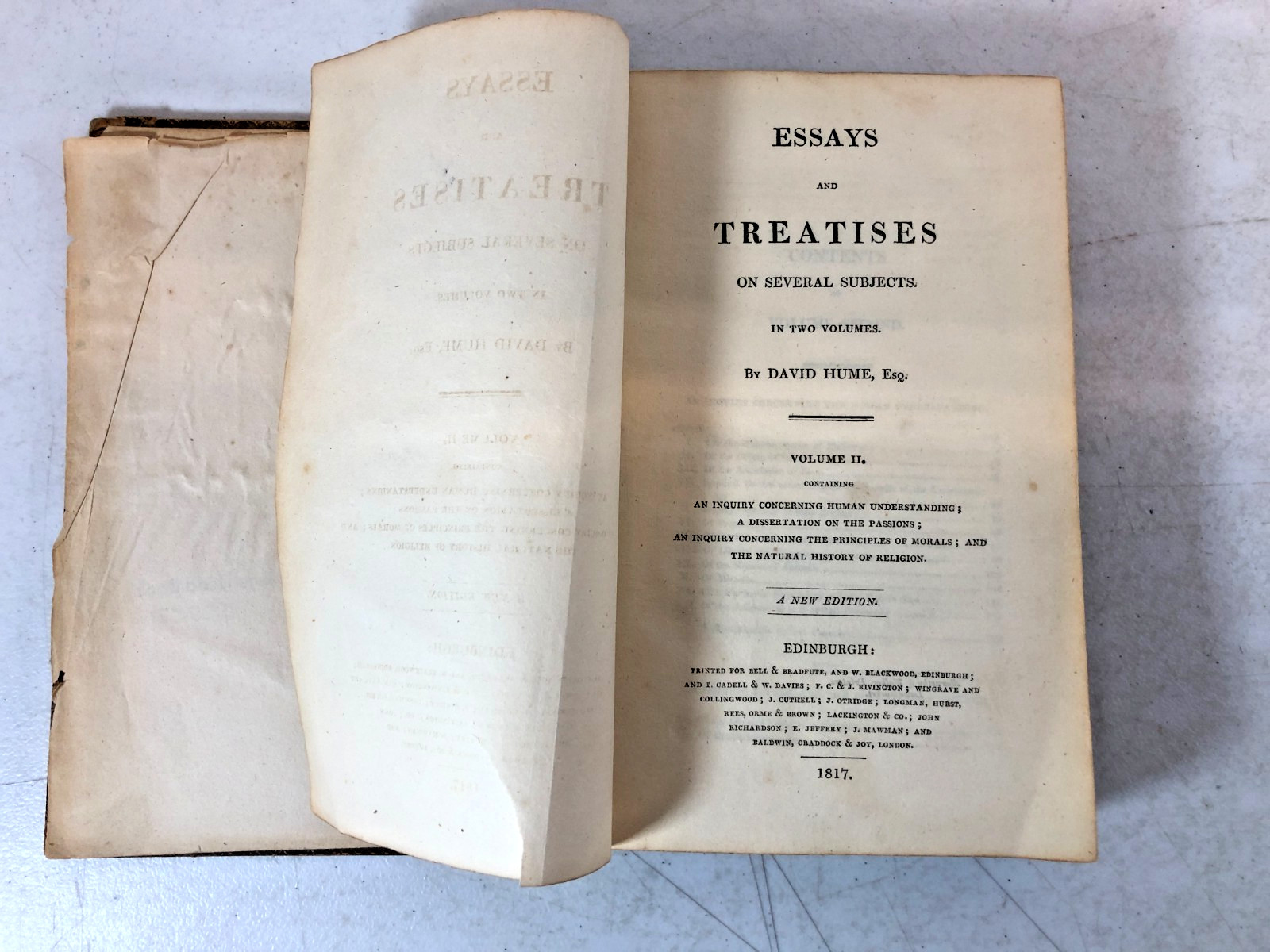 Hume’s Essays and Treatises On Several Subjects, Volume II, 1817, E-51