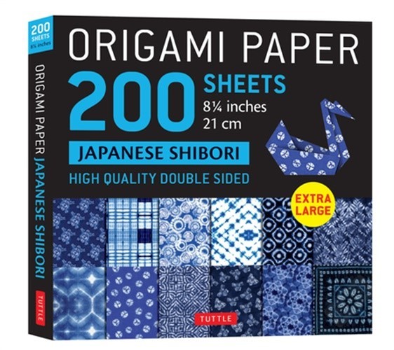 Origami Paper 200 Sheets Japanese Shibori 8 1/4″ (21 CM): Extra Large Tuttle Ori