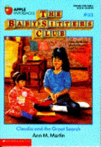 Claudia and Great Search; Baby-Sitters Club- paperback, 0590424955, ann m martin