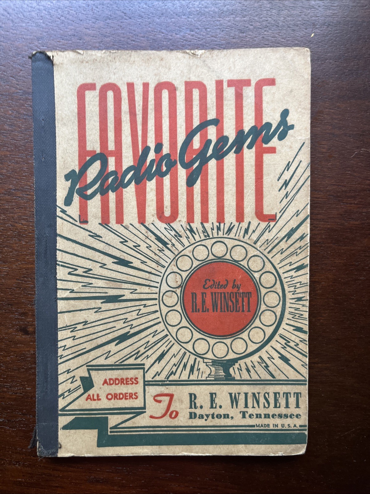 Favorite Radio Gems Gospel Songbook edited by R. E. Winsett 1945