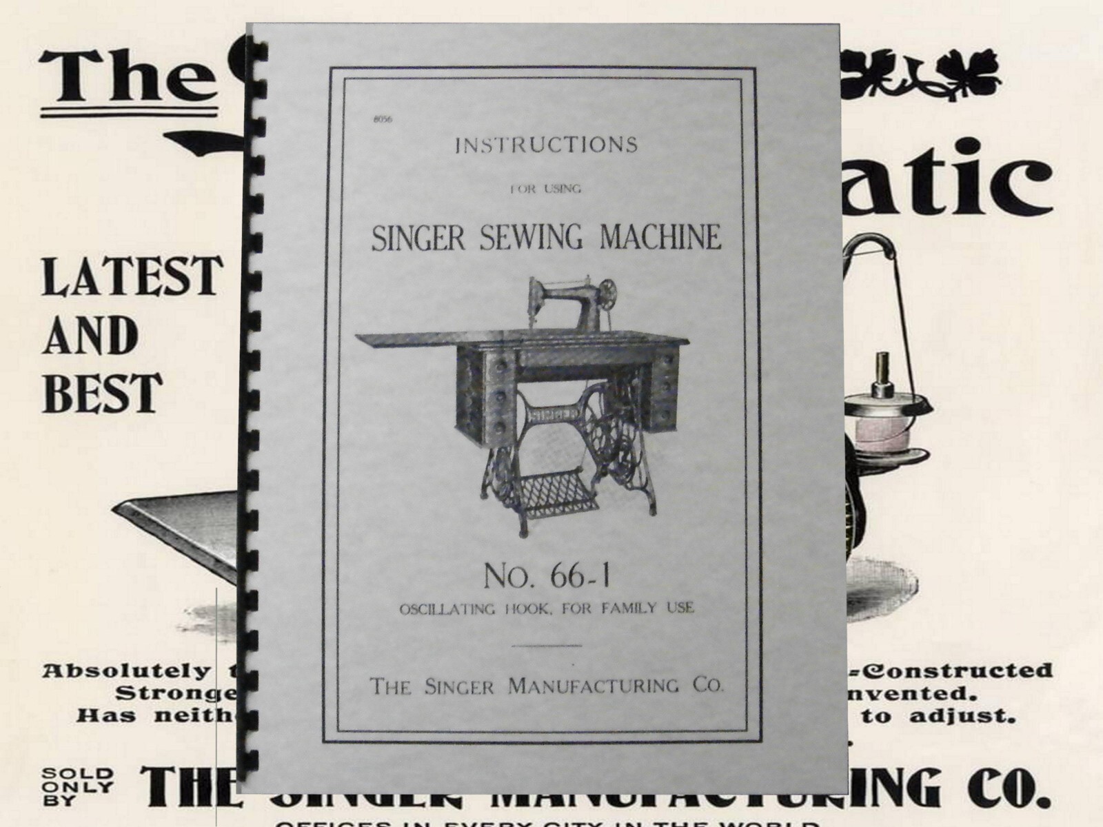 Singer Sewing Machine No. 66-1 Instruction Manual “1913” (27 Page)