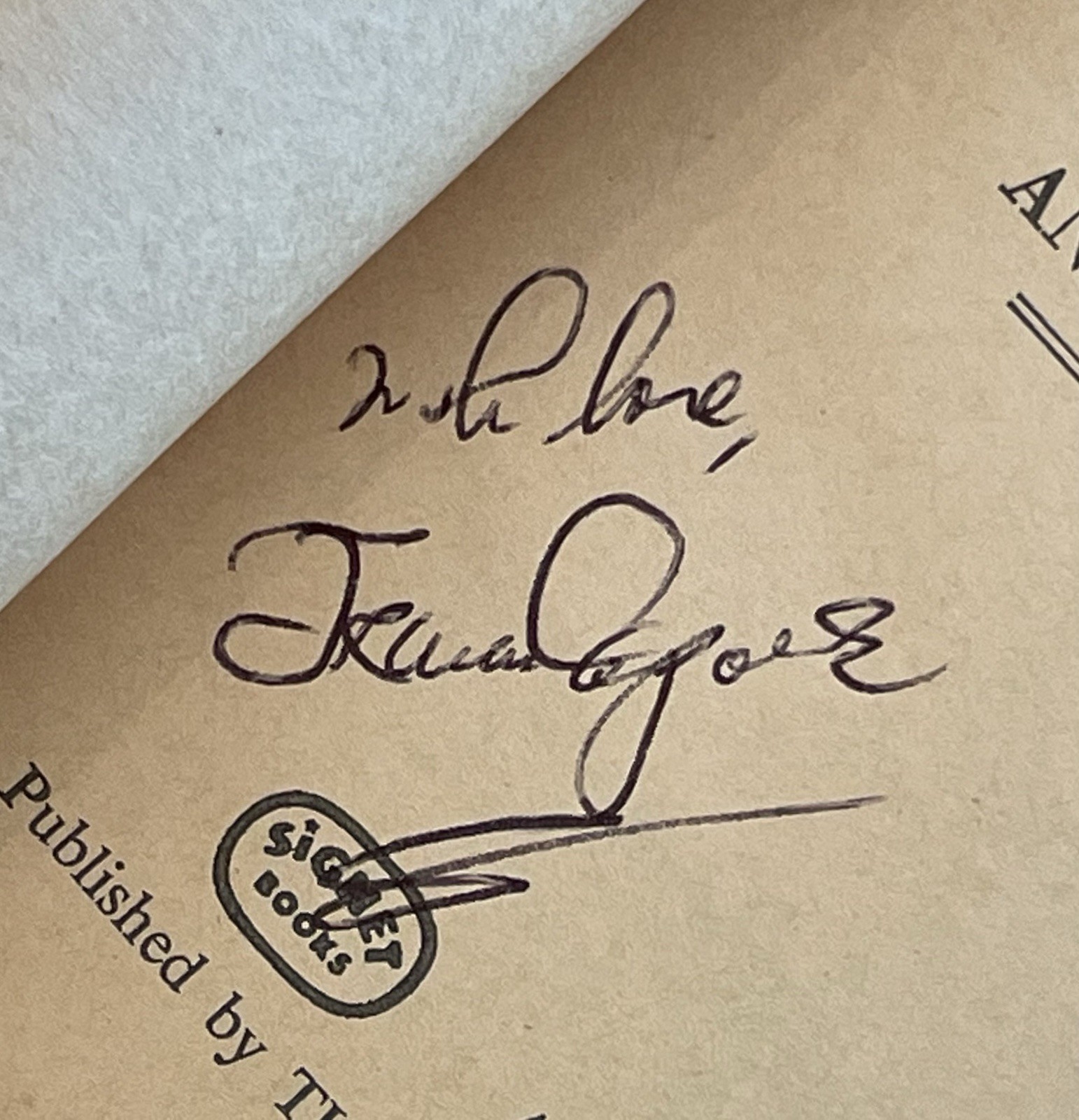 SIGNED (unauth) Truman Capote IN COLD BLOOD 1965 3rd Printing Paperback RARE