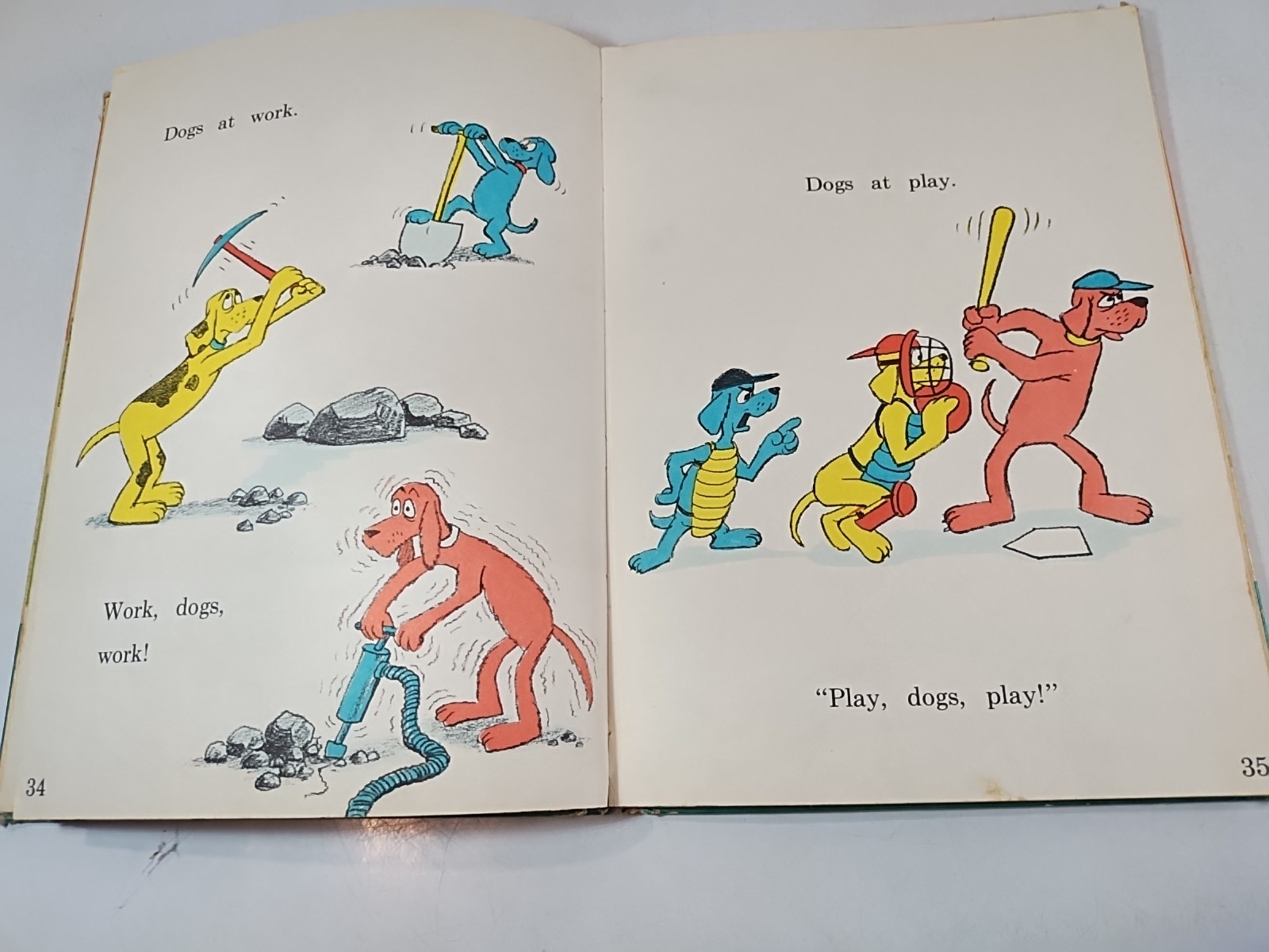 Vintage 1961 Dr. Seuss GO, DOG. GO! by P.D. Eastman HC Book *First Edition* Vtg