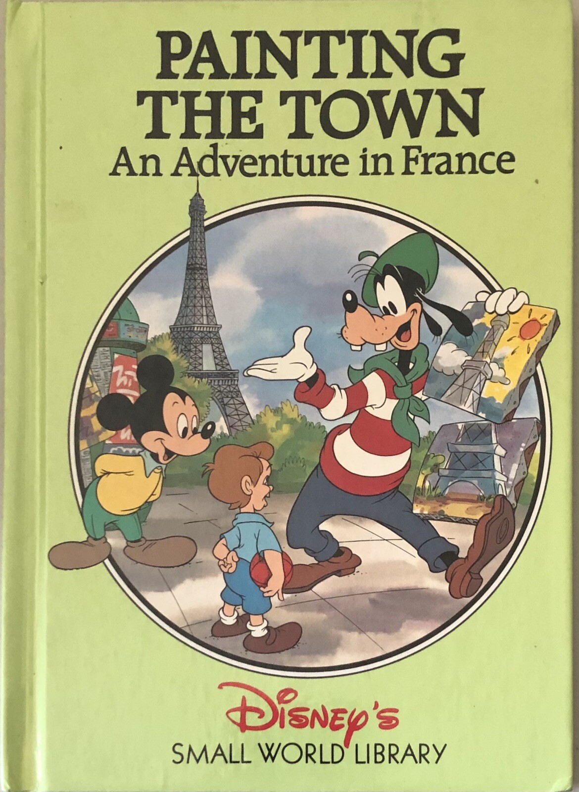 Vtg Disney Small World Library Painting the Town France Adventure Book