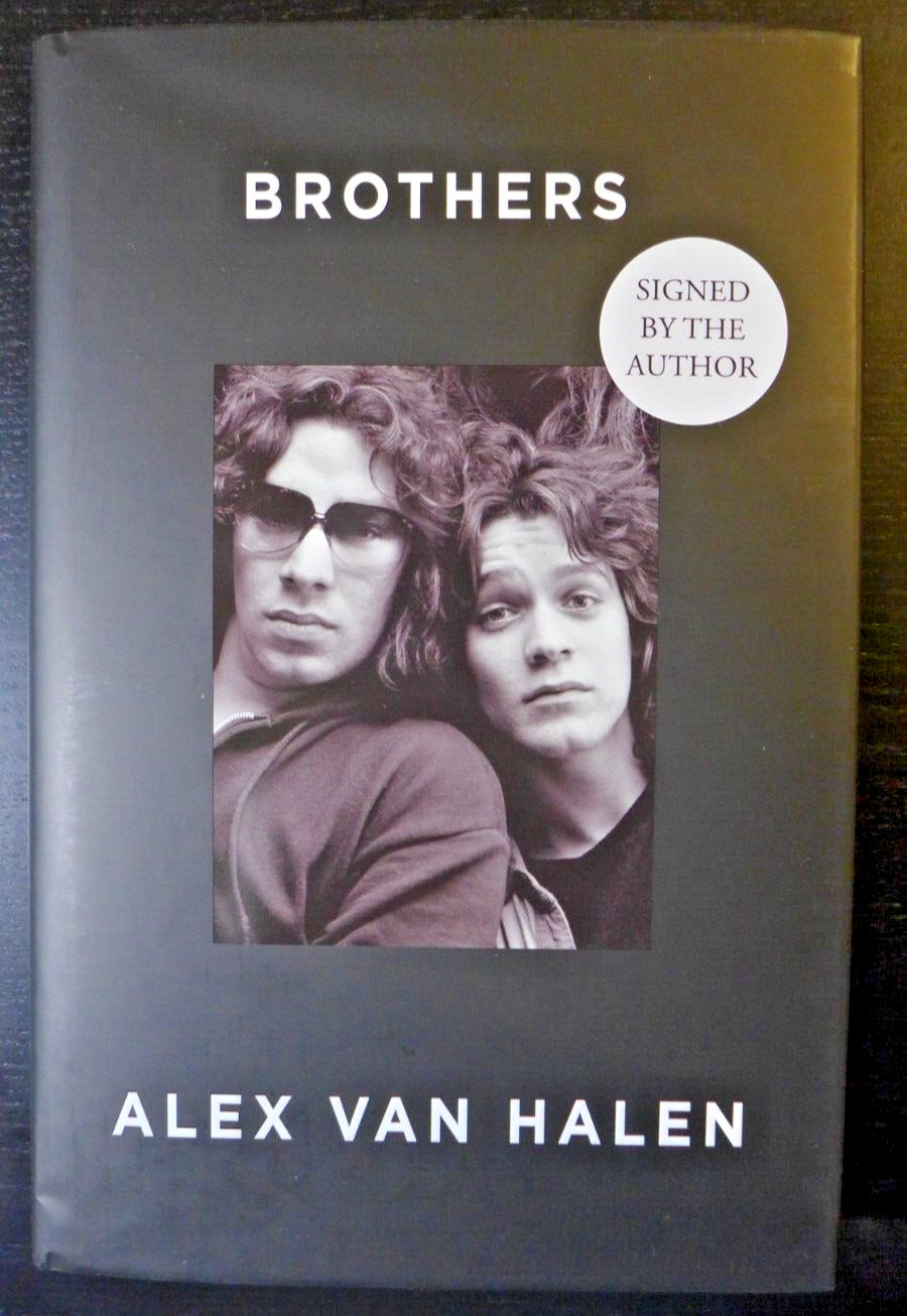 ALEX VAN HALEN – AUTOGRAPHED “BROTHERS” NEW SIGNED UK BOOK MEMOIR EDDIE 2024