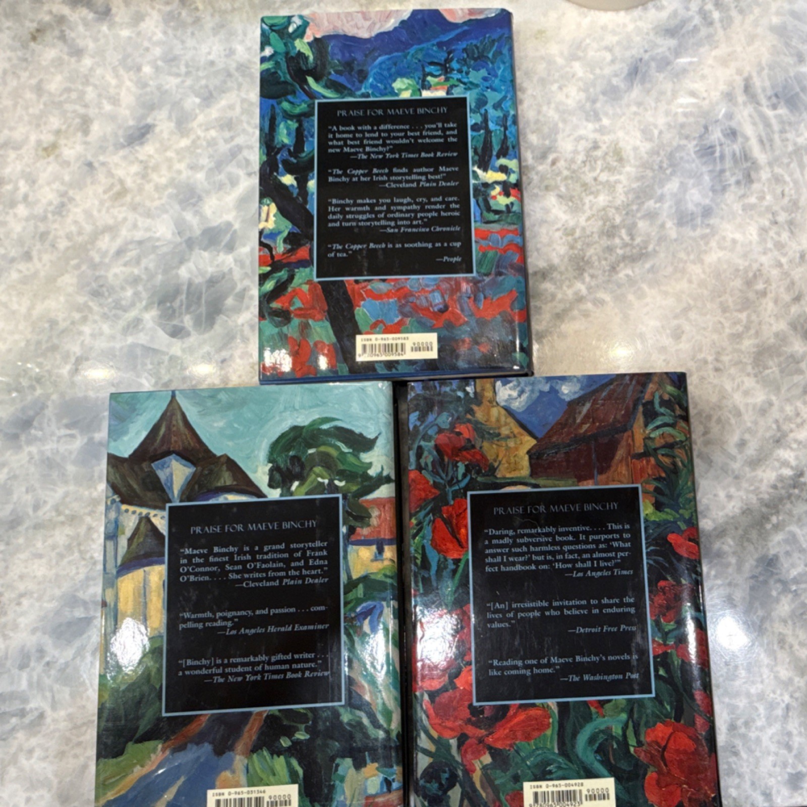 Maeve Binchy Book Lot-Circle of Friends, Echoes, The Copper Beech–HC DJ VGUC
