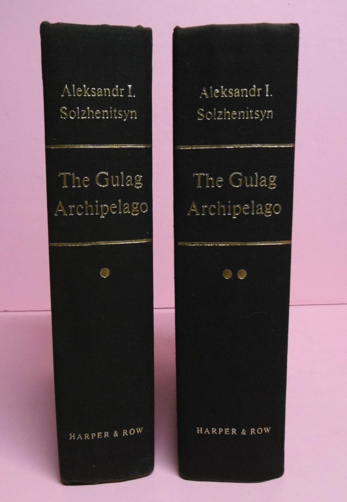 The Gulag Archipelago Set Vol. 1 & 2 by Aleksandr I. Solzhenitsyn 1st Edition