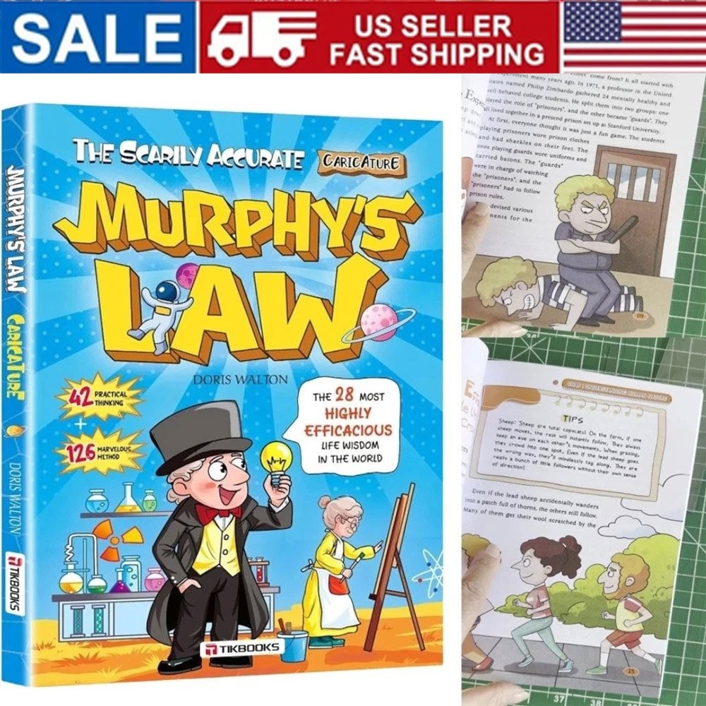 Murphy’s Law Learning Book for Kids 8-12 with 128 Pages Paperback Illustrated OY