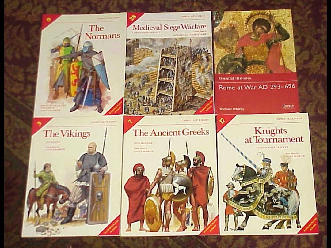 6 Osprey Elite Military History Books Ancient & Medieval Viking Norman Greek