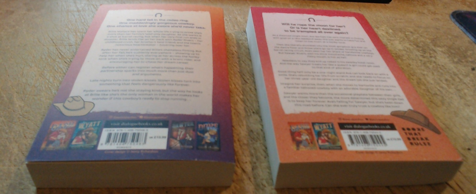 LIKE NEW-LOT of 2 by Jessica Peterson-Ryder & Sawyer-Lucky River Ranch Series-pb