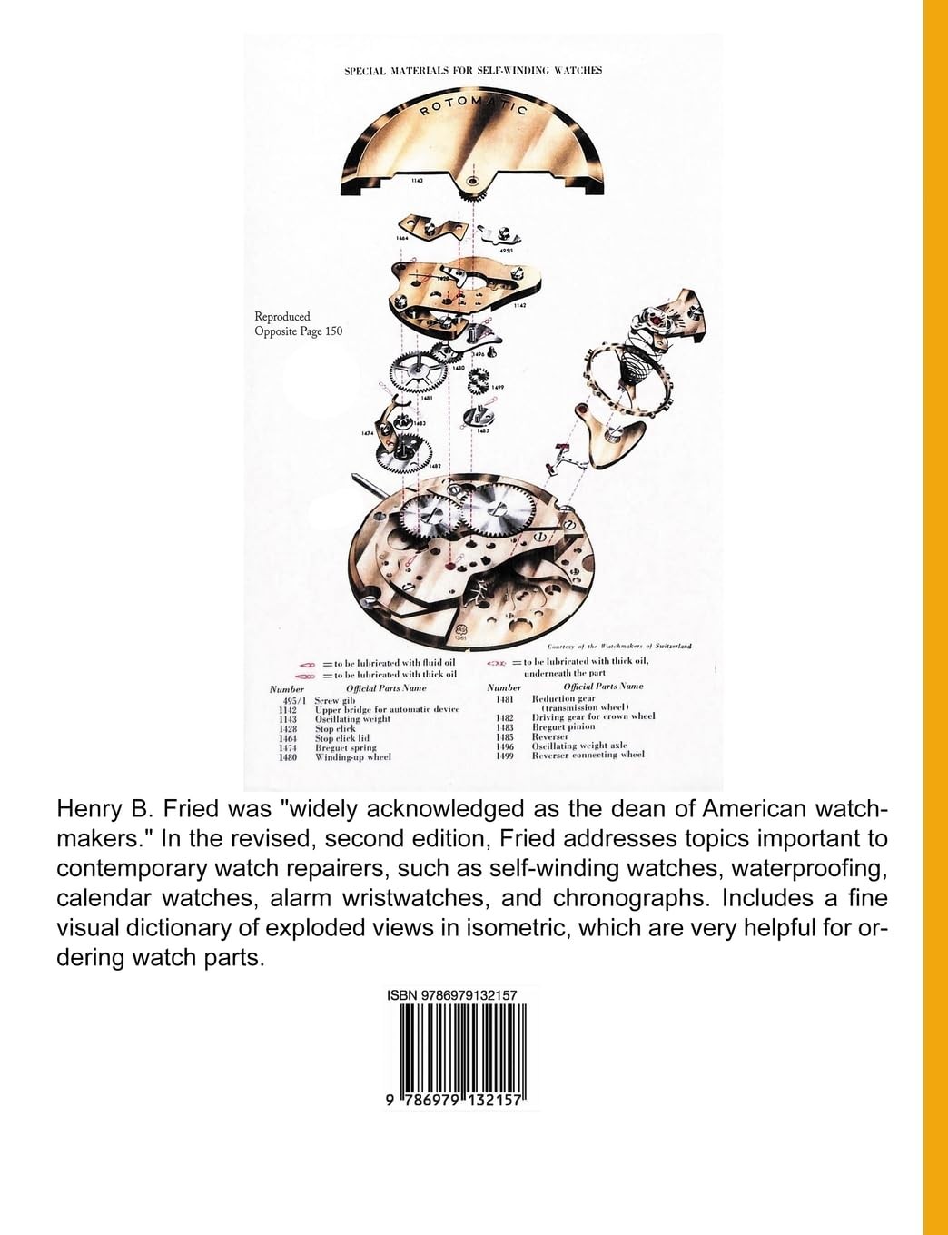 Henry B. Fried The Watch Repairer’s Manual: Second Edition (Paperback)