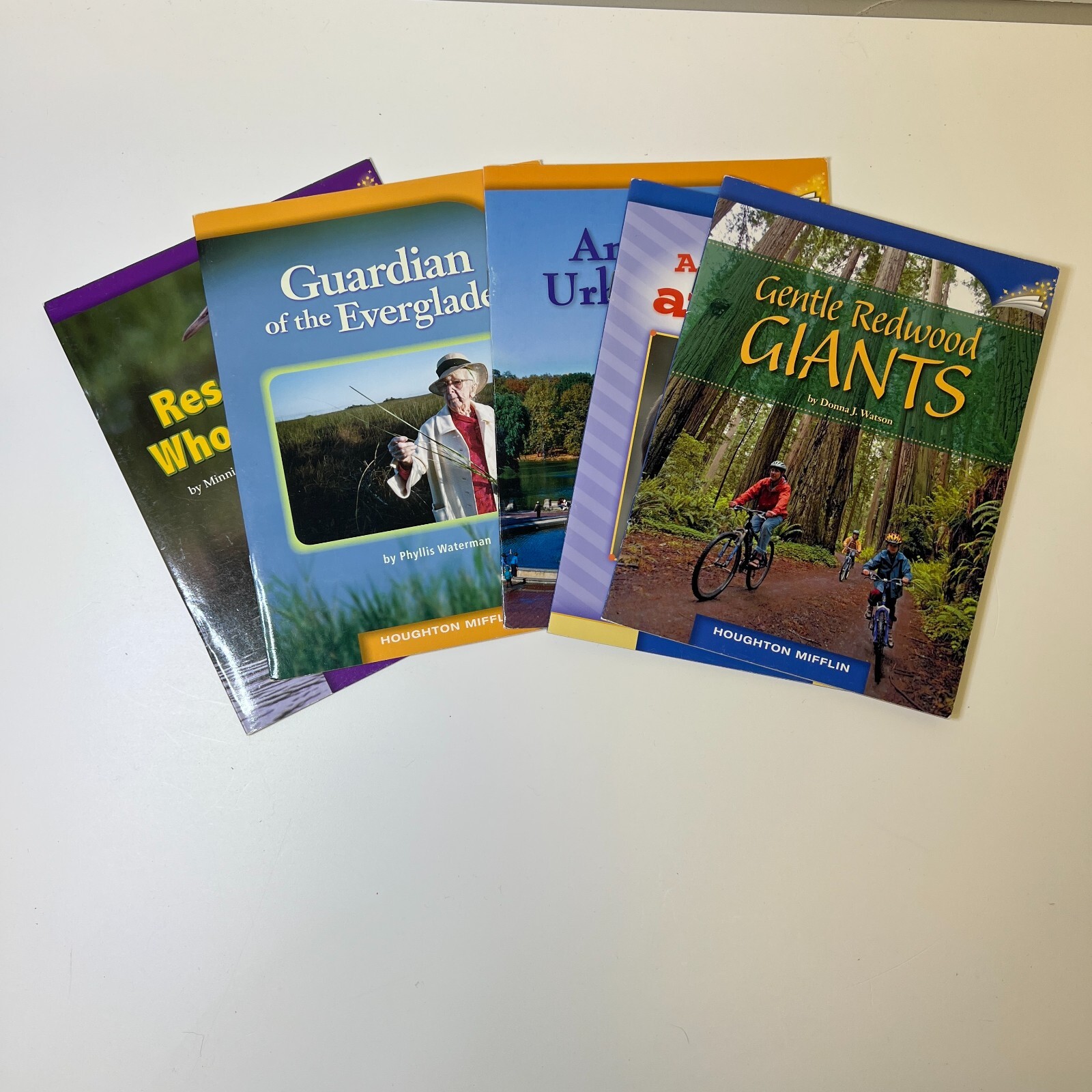 Children Nature Books Lot of 5 Houghton Mifflin Gentle Redwoods, Everglades, Zoo