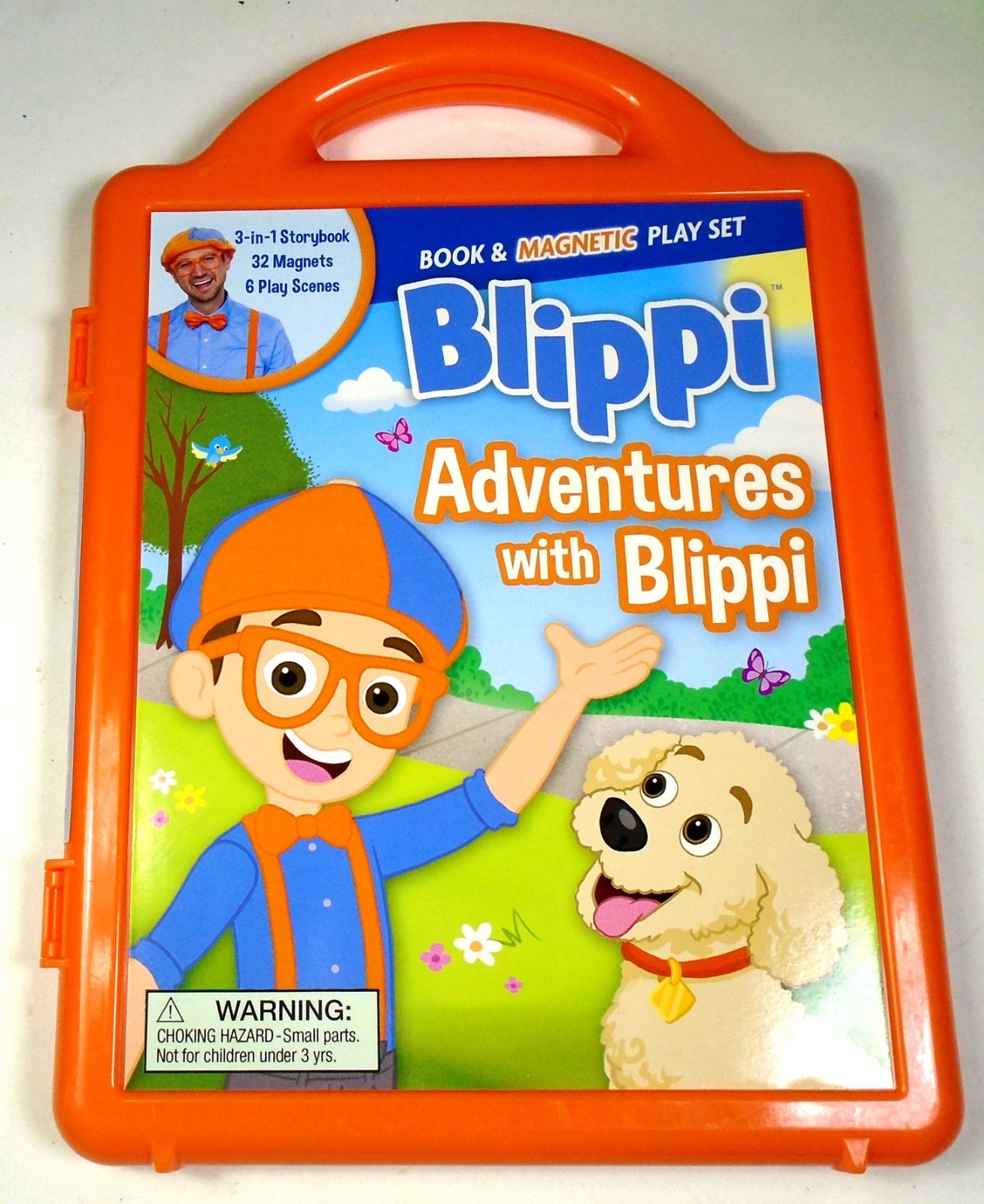 Adventures with Blippi Book & Magnetic Play Set – Storybook & 6 Magnetic Scenes