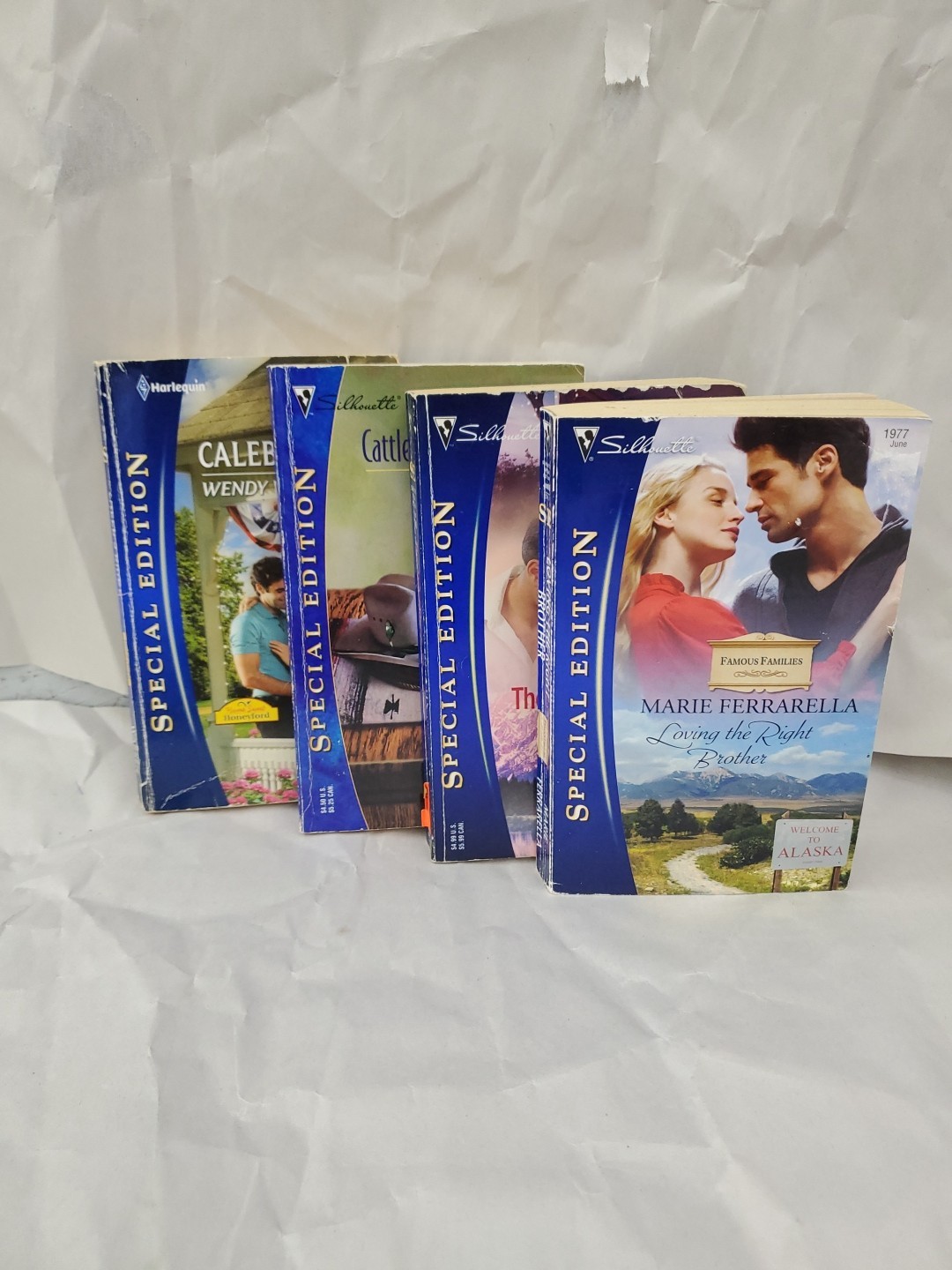 Harlequin Romance Books (Lot Of 4) Silhouette/Special Edition/1977/1641/1457/214