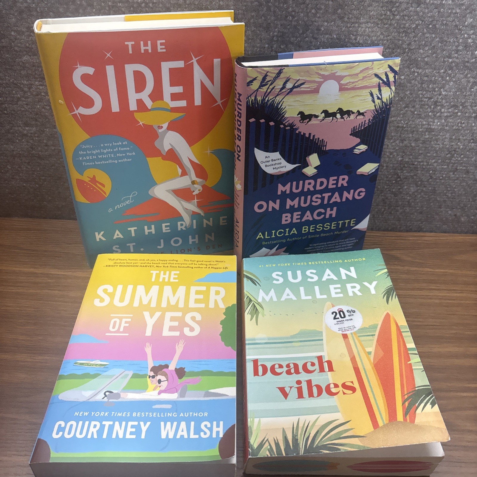 Bundle Lot 4 Mixed Authors Summer Beach Reads Book Tok Paperback and Hardback