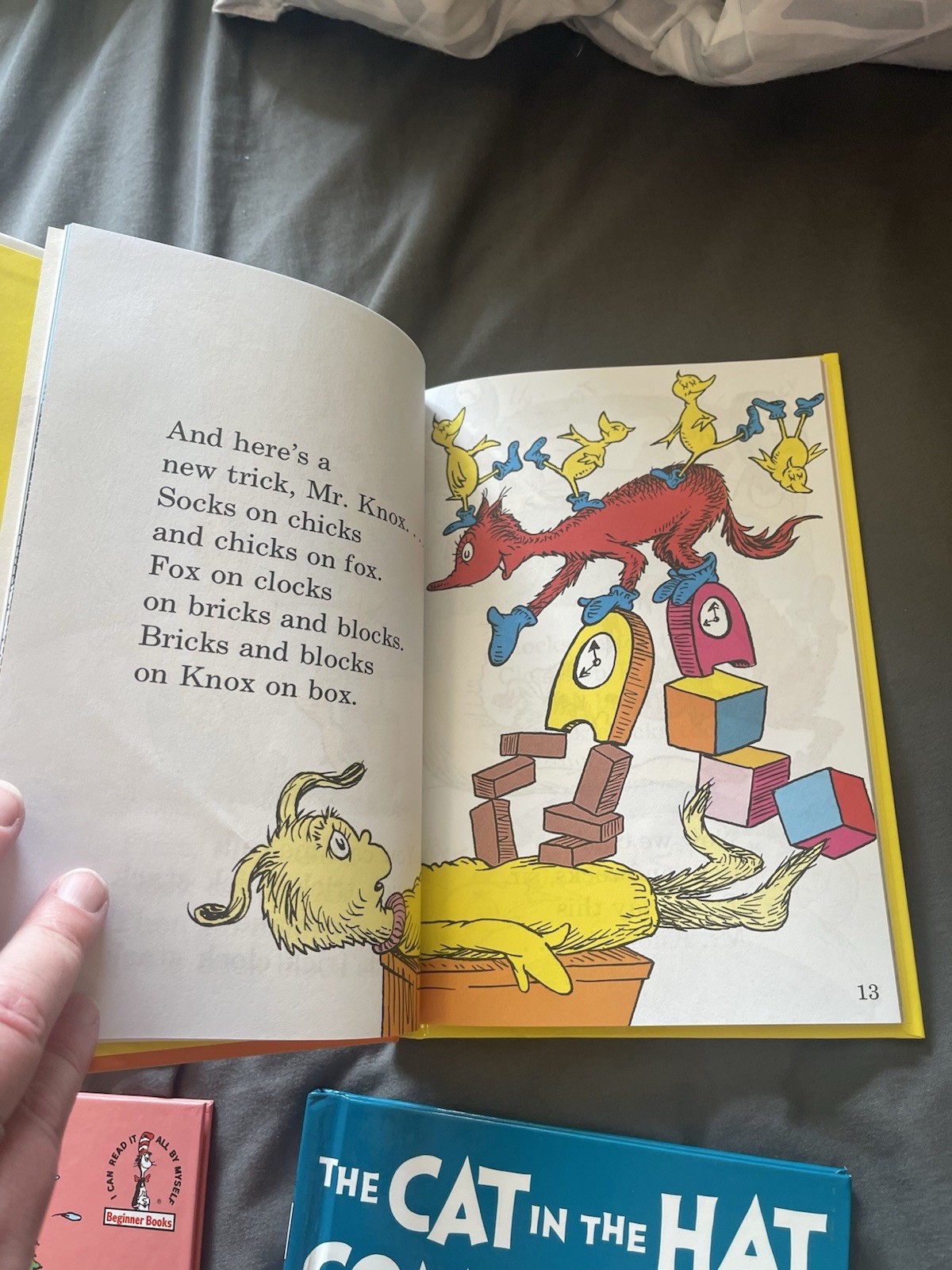 Four Dr Suess Book Club Edition Hardcover Books Including The Cat in the Hat-A7