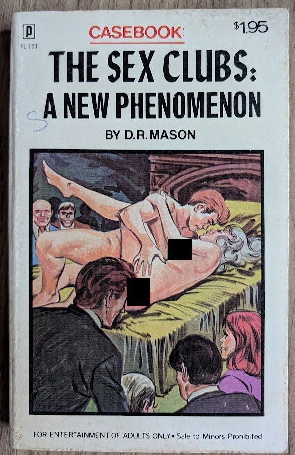 The Sex Clubs New Phenomenon Mason 70s Paperback Book Pulp Erotica Sleaze Adult