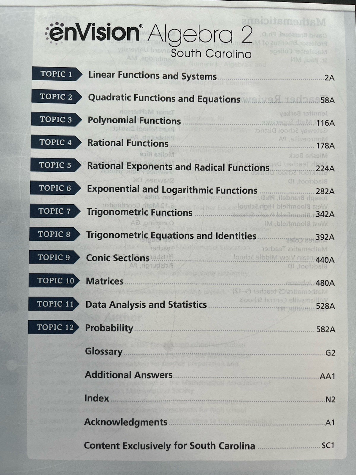 Advance Copy 2026! enVision Algebra 2 Teacher Edition Volume 2 Savvas!