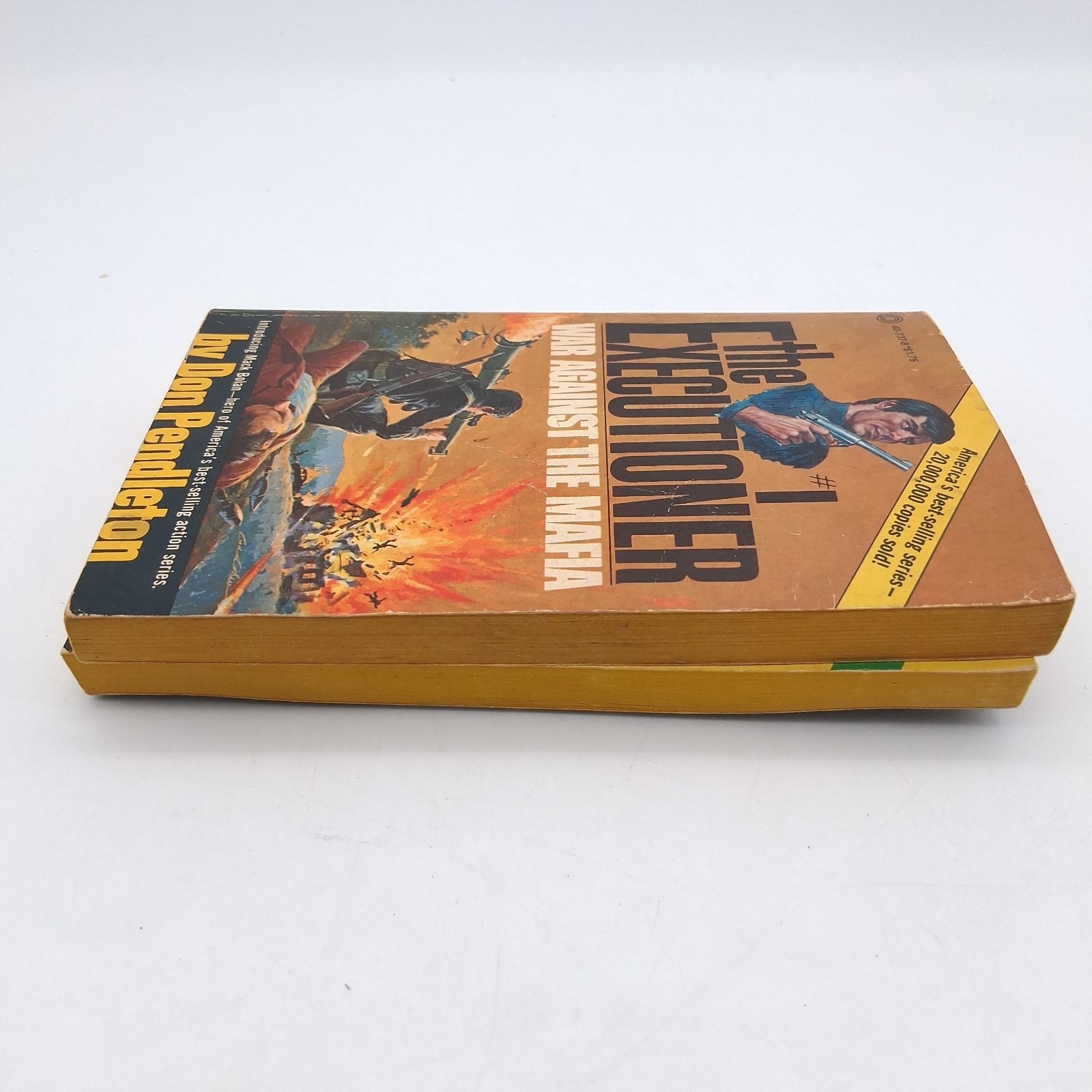 Vintage The Executioner Mack Bolan Books #1 & #4 Don Pendleton Paperbacks Lot