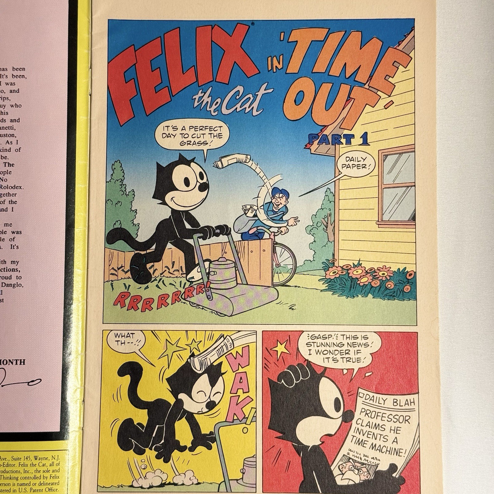 1992 Felix the Cat comic #2 The New Adventures RARE