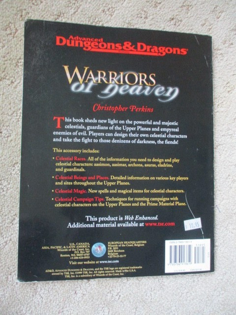 TSR Dungeons & Dragons Warriors of Heaven Adventure Module 1999