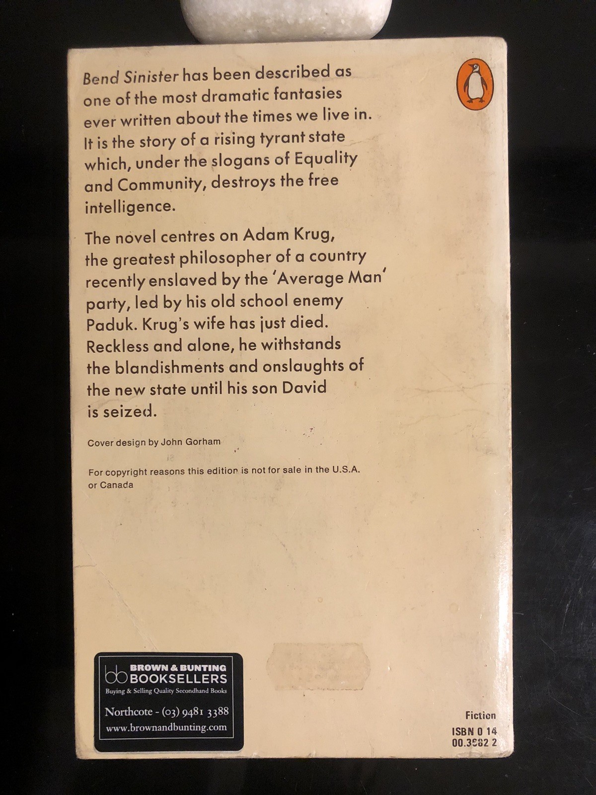 Vladimir Nabokov Bend Sinister Penguin UK 1974 G