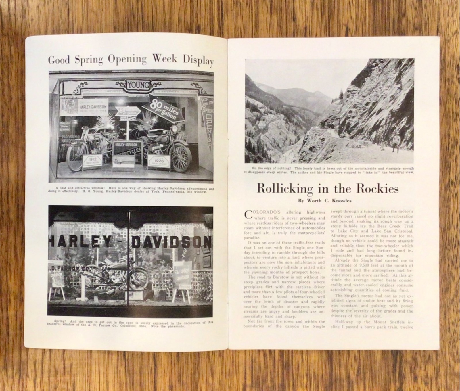RARE: (1926-1931) ‘THE HARLEY-DAVIDSON Enthusiast”. 4 x Motorcycle Magazines