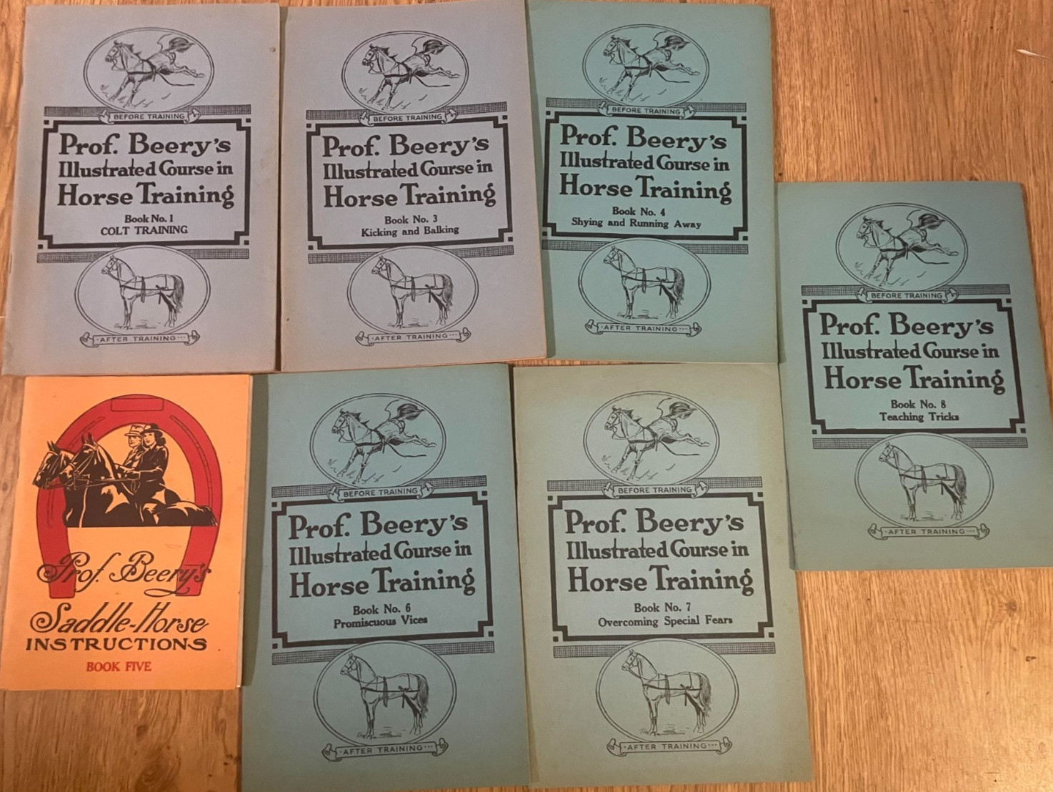 1944 – Prof. Beery’s Illustrated Course in Horse Training #s 1,3,4,5,6,7,8