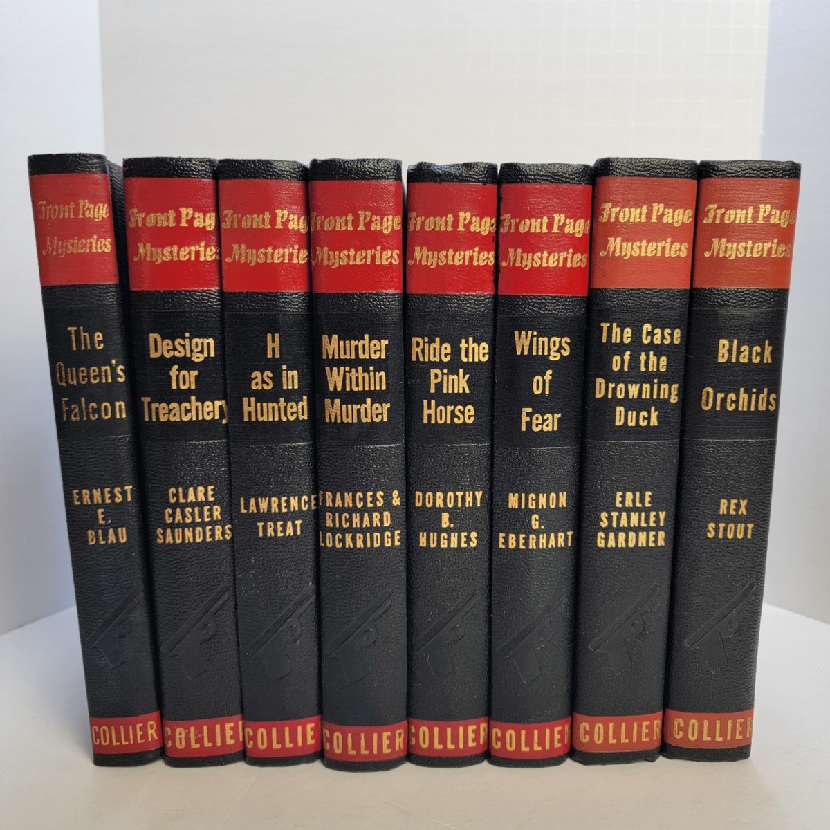 1940’s Front Page Mysteries 8 Volumes from P.F. Collier & Son Co Hardcover
