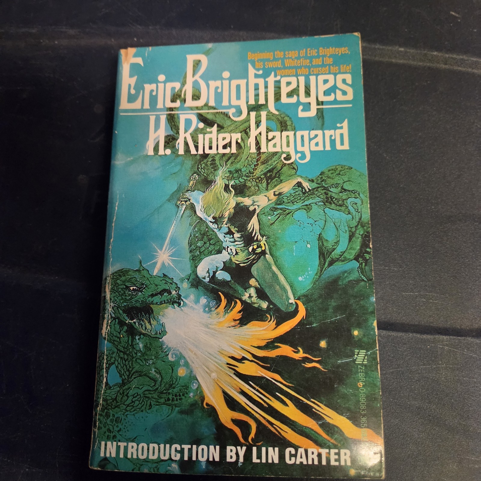 Eric Brighteyes, H. Rider Haggard, PB Zebra Books 1st Ed 7/78