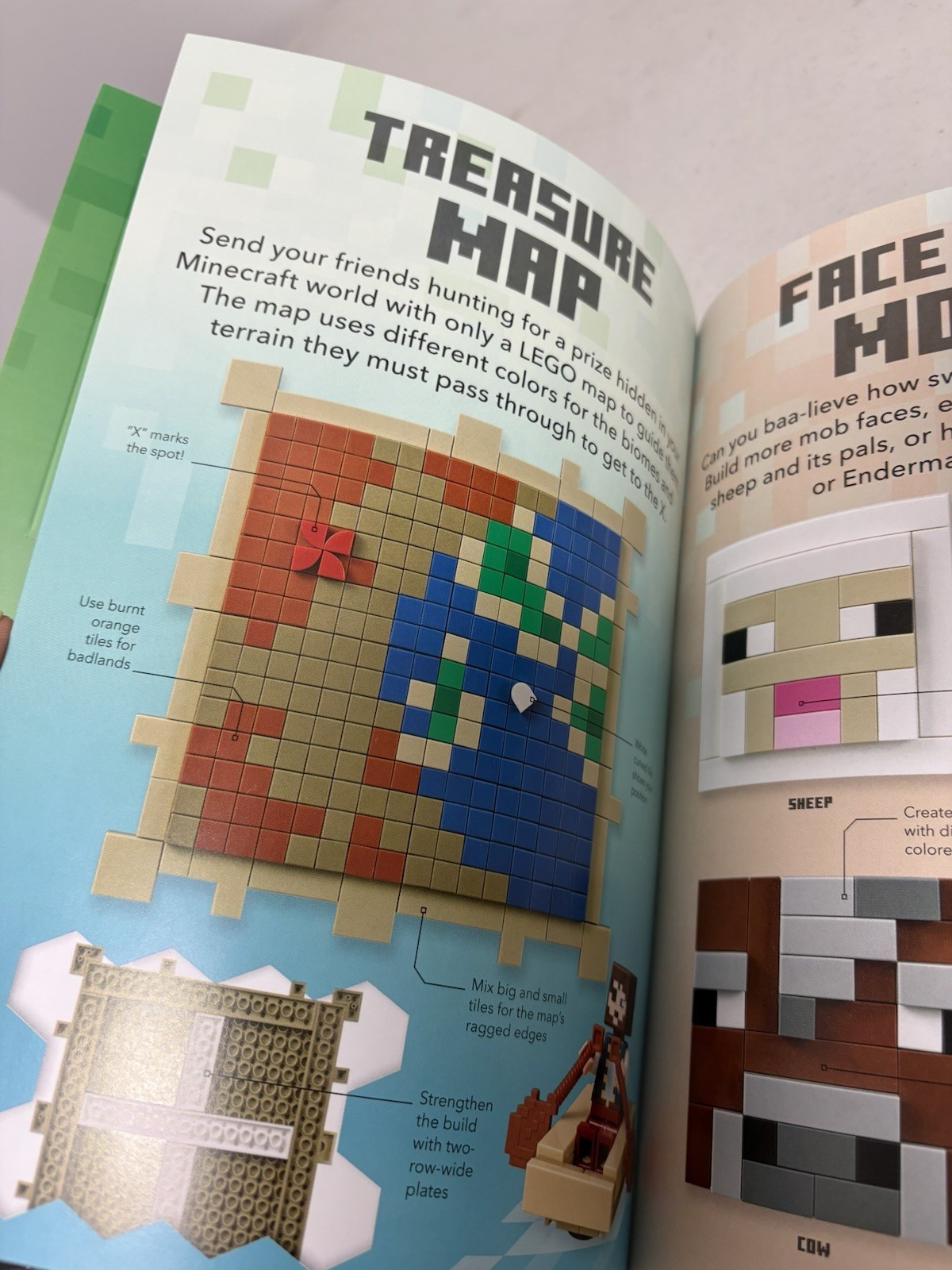 LEGO Minecraft Ideas Hardcover Book With 2 lego models