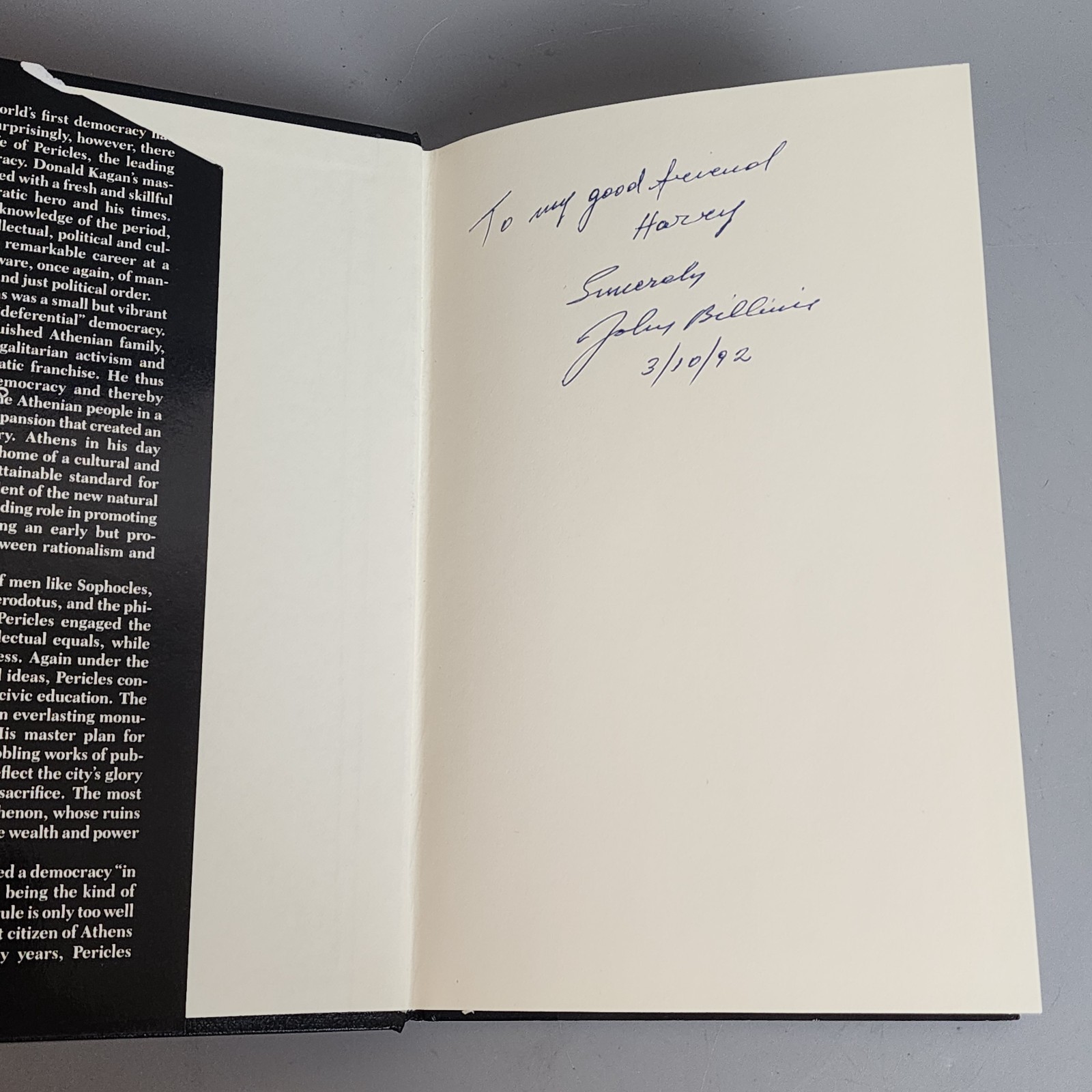Pericles of Athens and the Birth of Democracy by Kagan, Donald First Edition