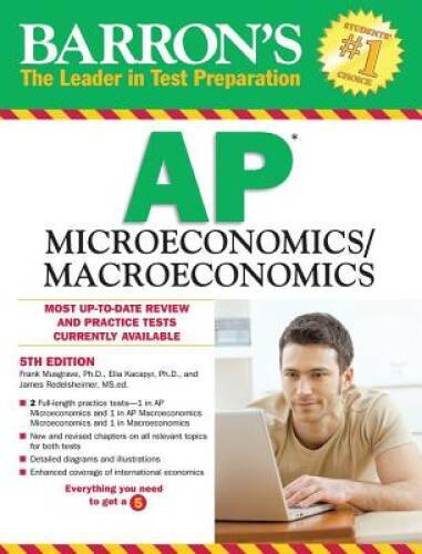 Barron’s AP Microeconomics/Macroeconomics, 5th Edition – Paperback – GOOD