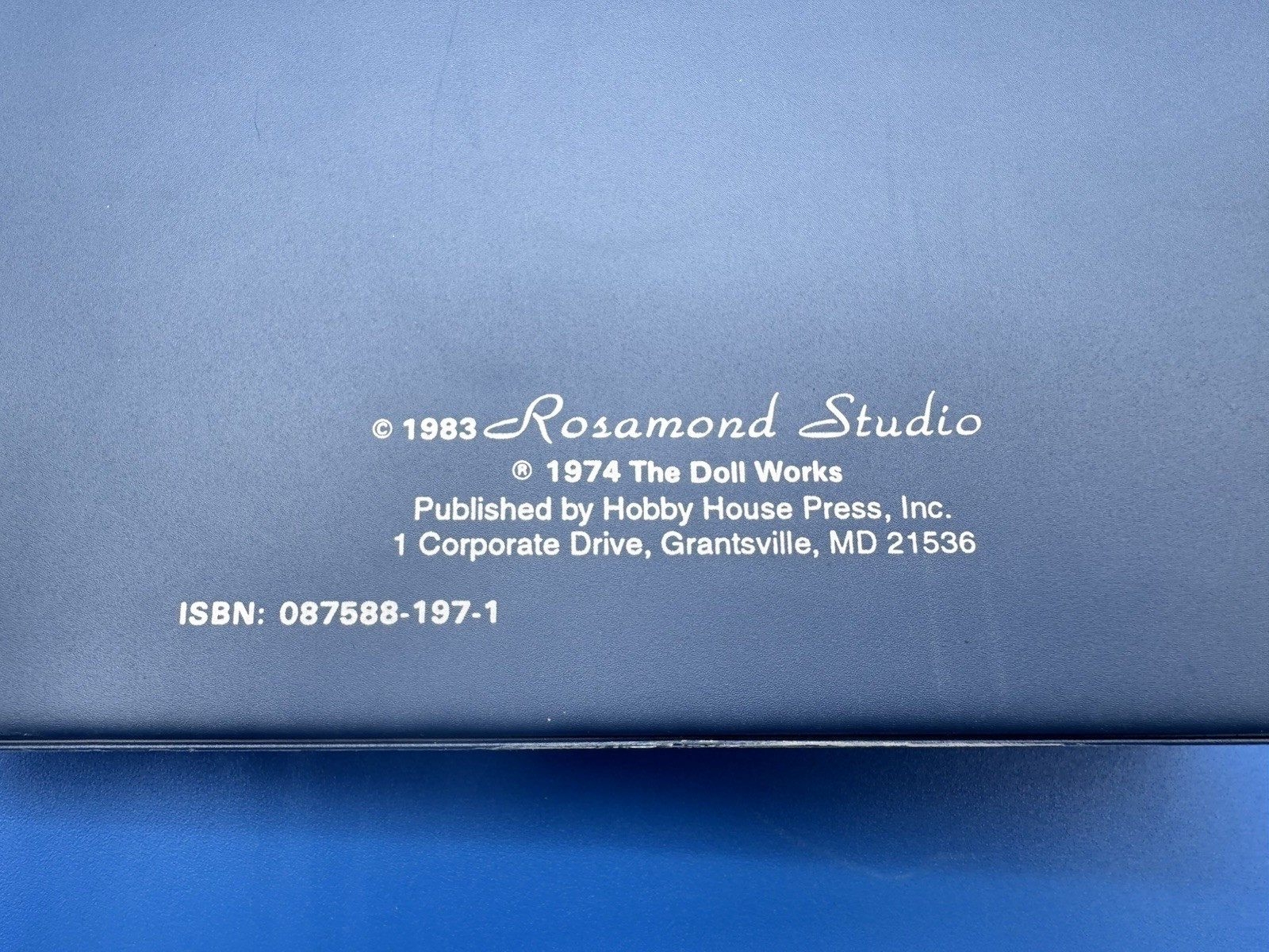1983 Rosamond Studios DOLL RECORD BOOK Hardcover Doll List w/ Details 68 pages