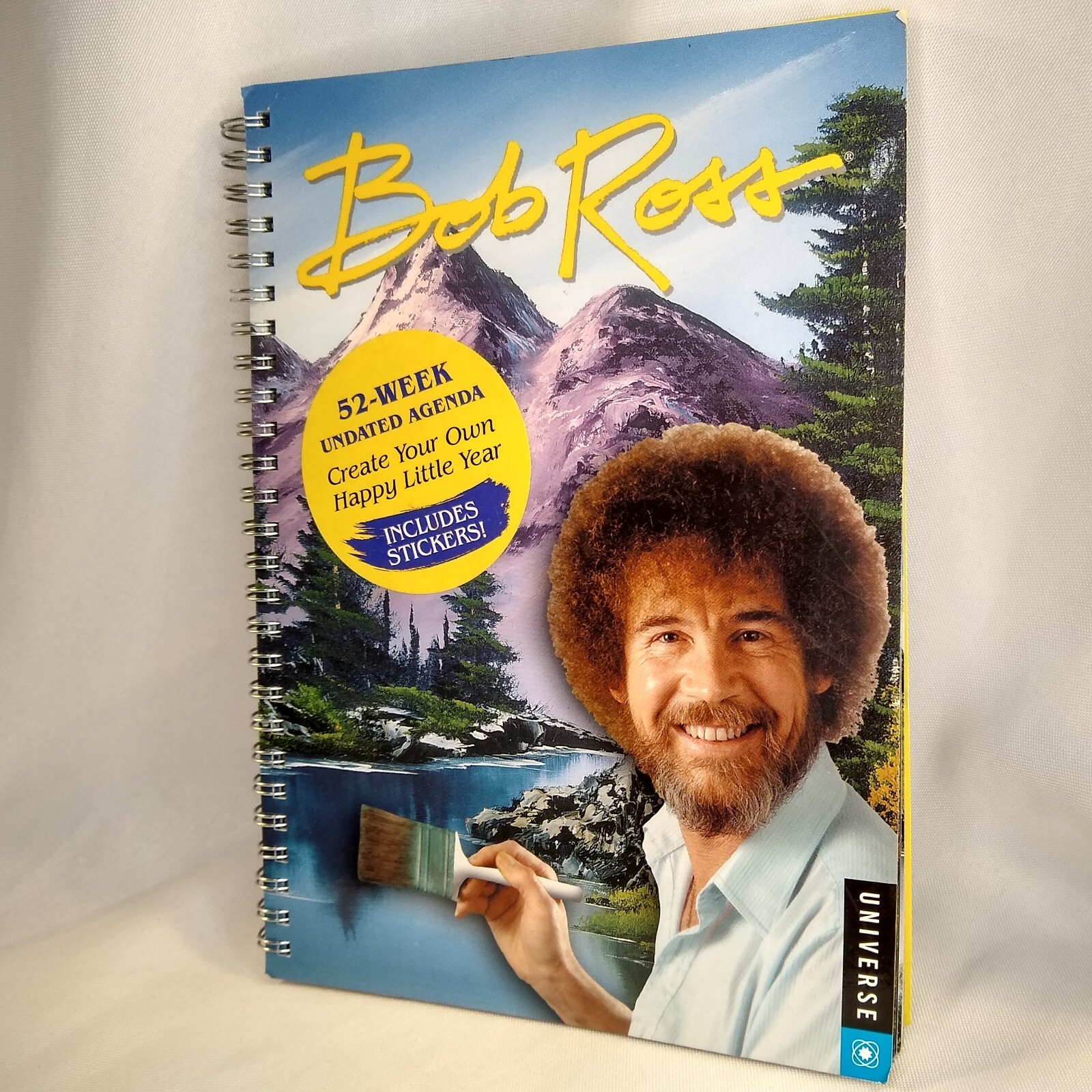 Bob Ross Agenda Undated 52 Week Calendar Includes Stickers Create Your Own Year
