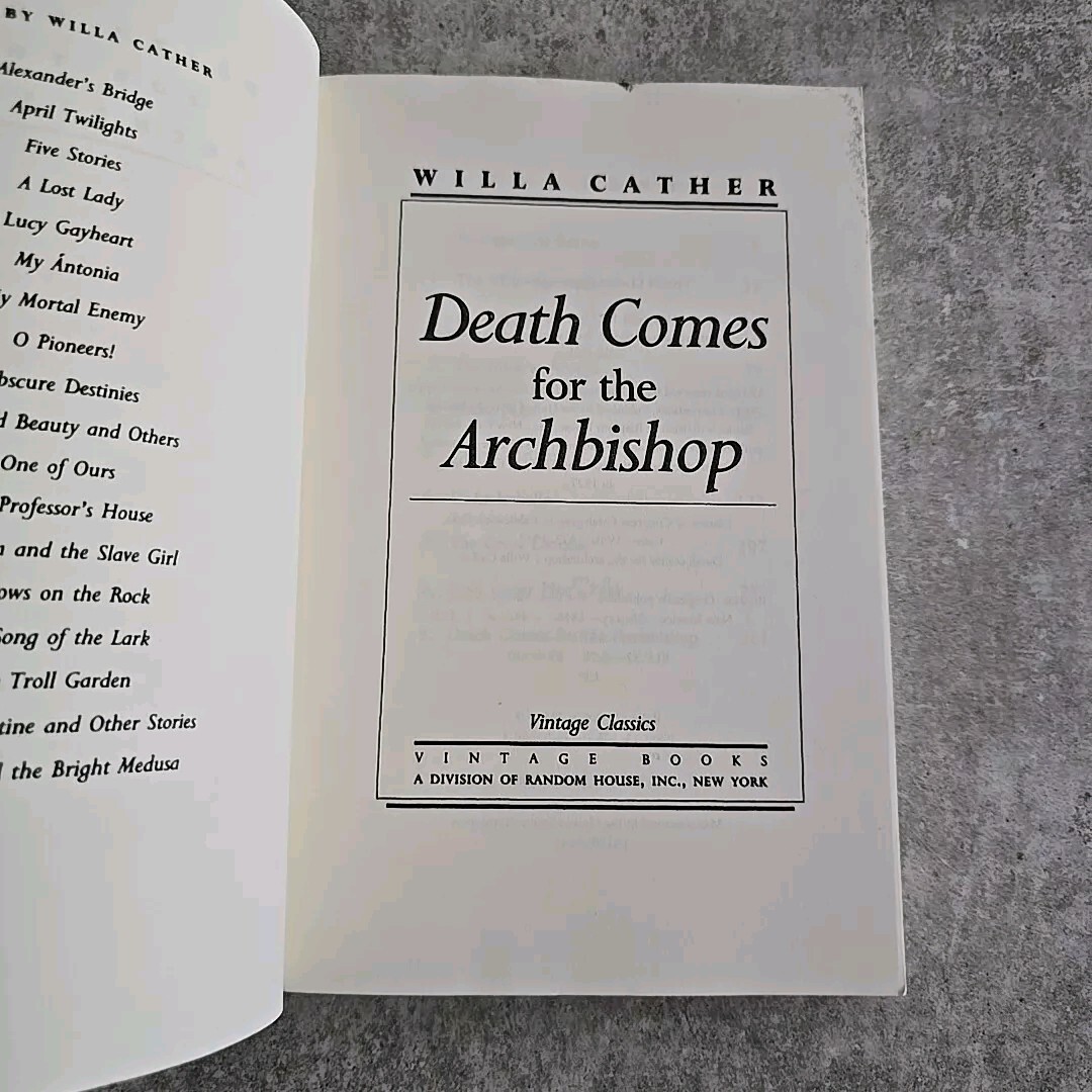 Vintage Classics Ser.: Death Comes for the Archbishop by Willa Cather (1990,…
