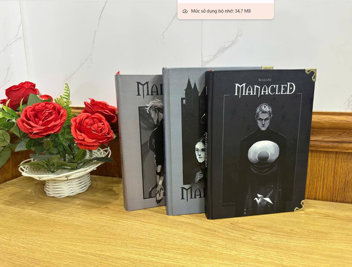 Manacled Book Complete 3-Volume Hardcover Edition with Illustrations by Senlinyu