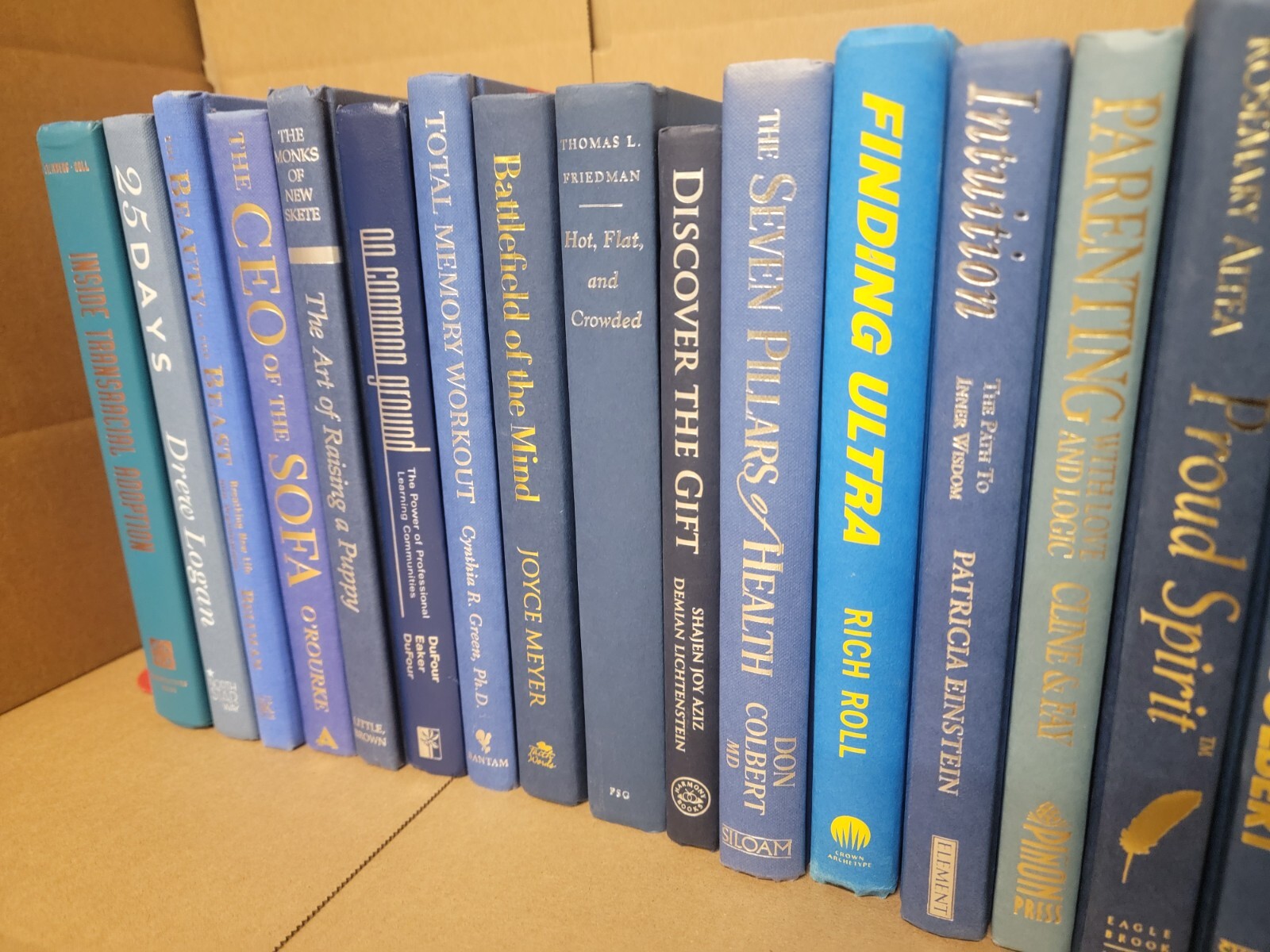 Lot of 10 Hardcover BLUE NAVY AQUA TEAL Shades Books for Staging Prop Decor