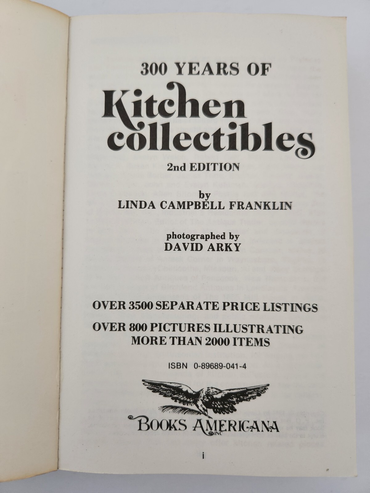 300 Years of Kitchen Collectibles 2nd Edition by Linda Campbell Franklin (1984)