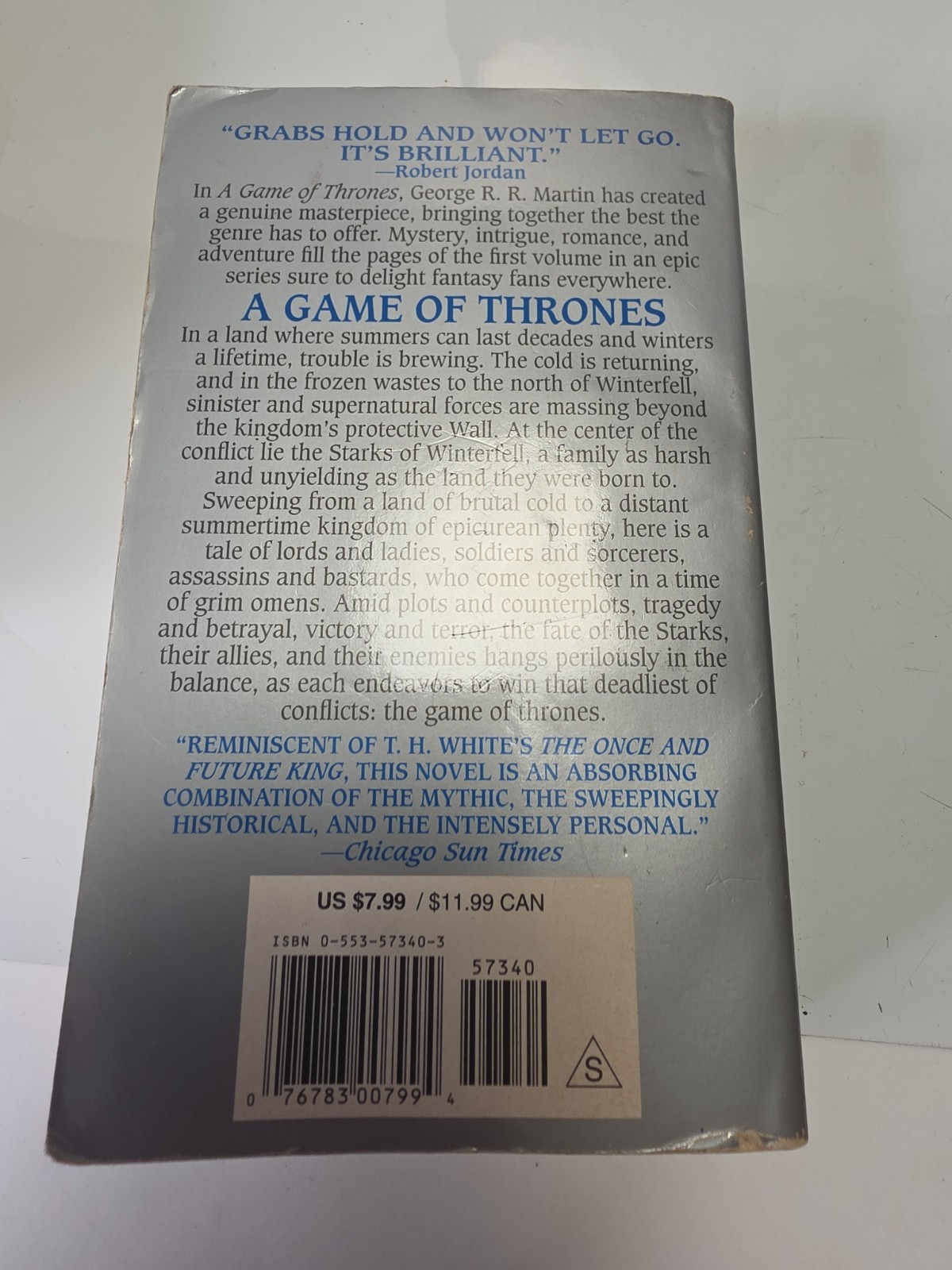 A Game of Thrones George R.R. Martin 1997 Paperback Fantasy Saga Bantam PB