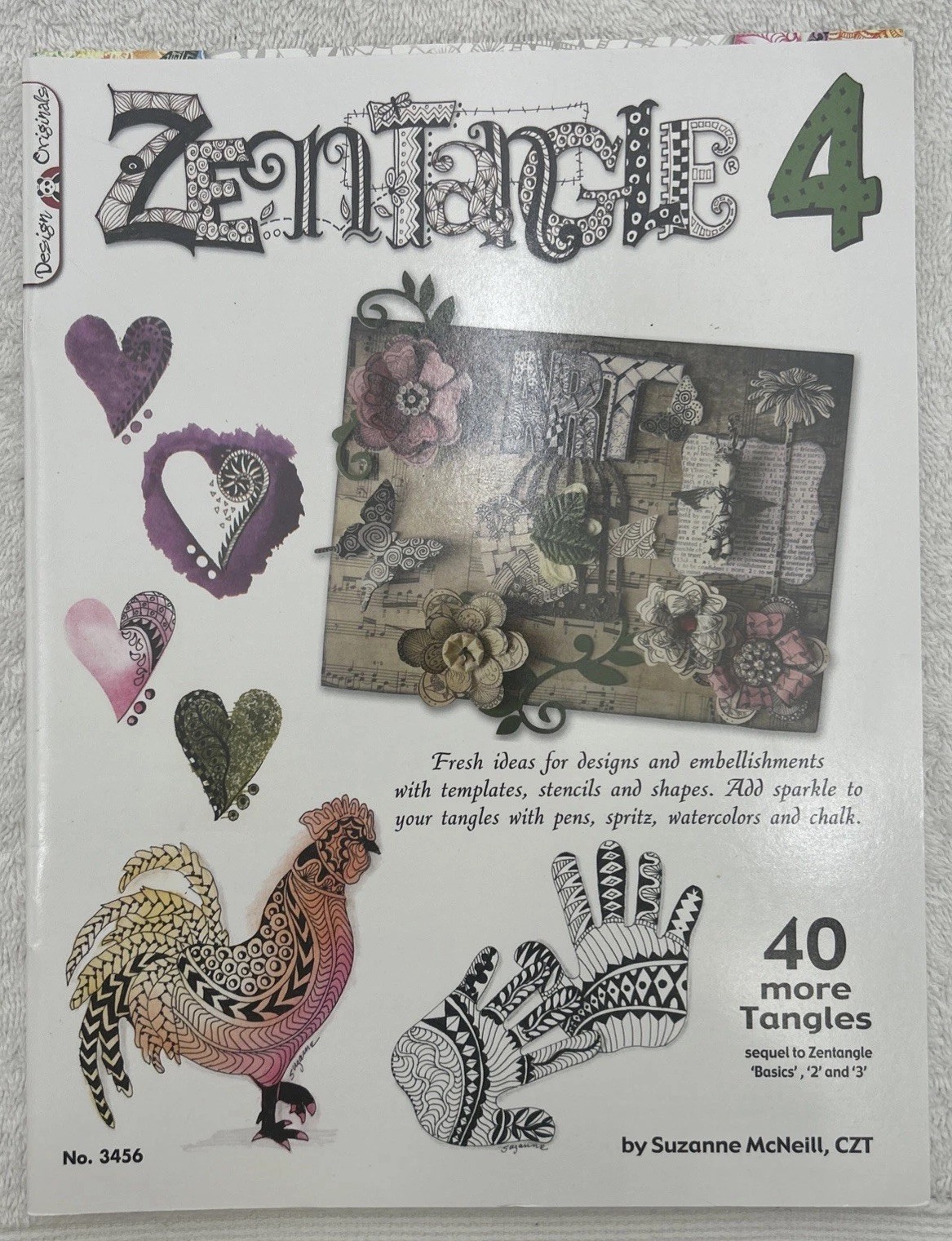 Suzanne McNeill Lot of 6 Zentangle Book 3 4 5 6 7 8 Design Originals Art Drawing