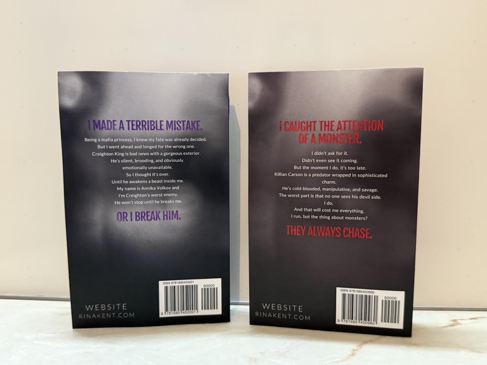 Rina Kent Lot 2 Books God of Pain Rina Kent God Of Malice