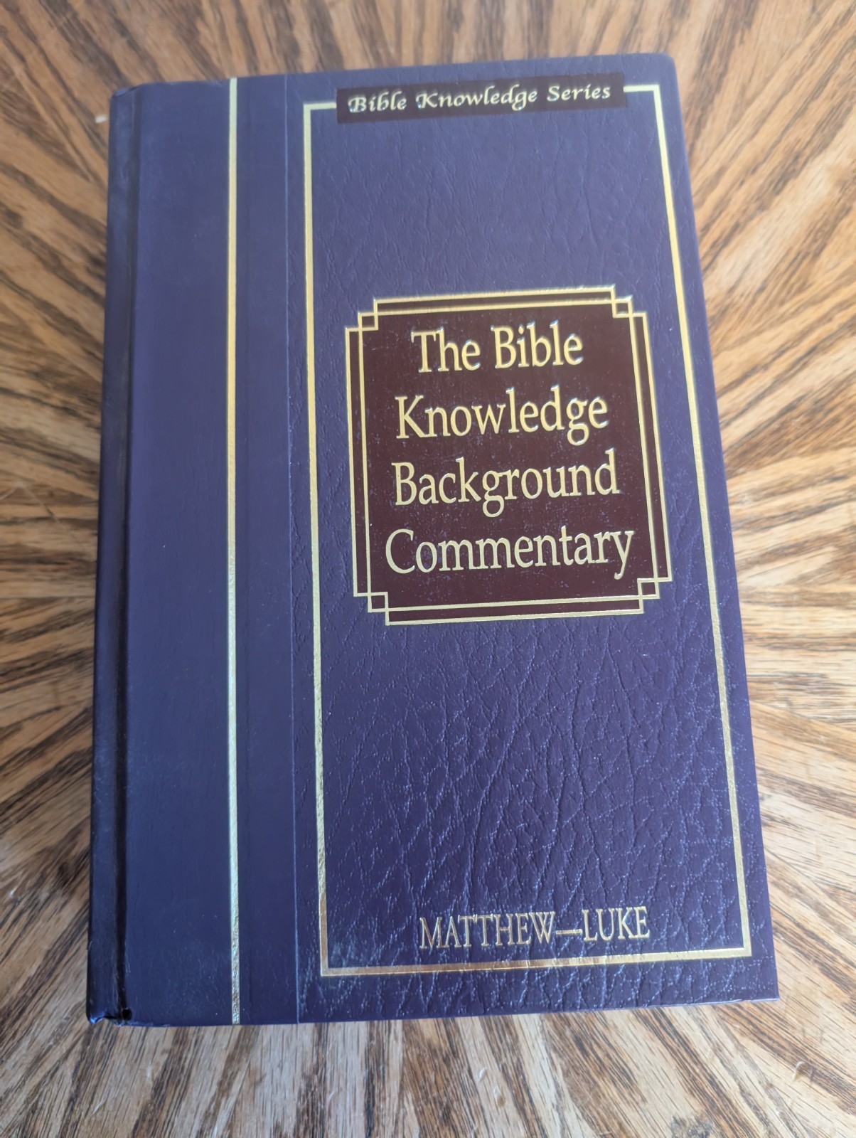 The Bible Knowledge Series Background Commentary Matthew-Luke Hardcover Evans