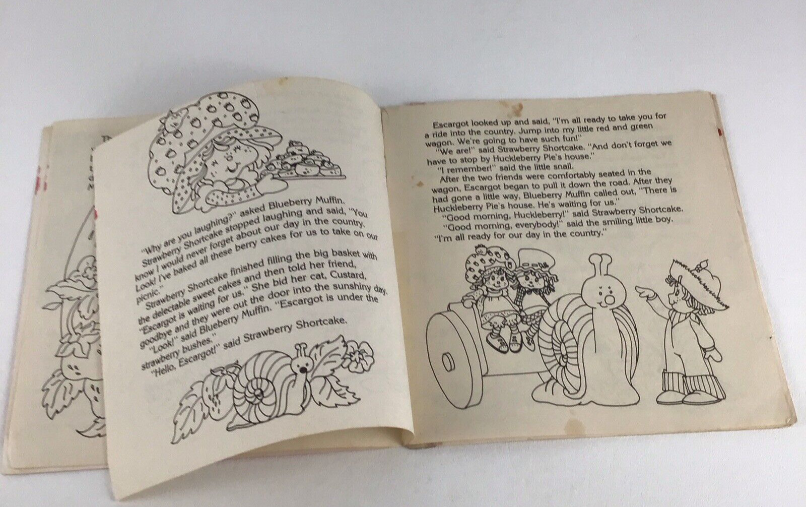 Strawberry Shortcake Mini Coloring Book Of Words Color Pencils Lot Vintage 80s