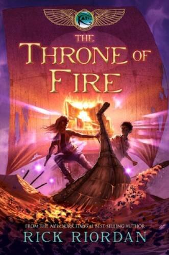 The Throne of Fire (The Kane Chronicles, Book 2) – Hardcover – GOOD