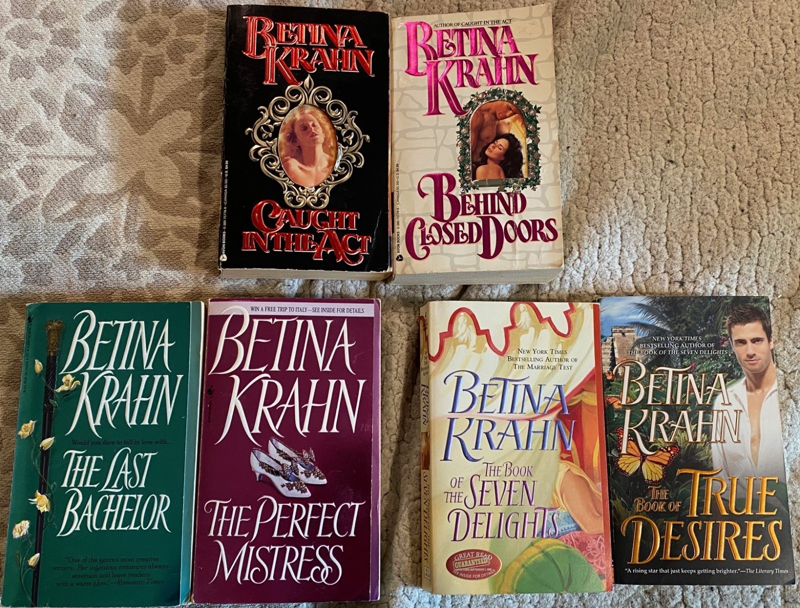 COMPLETE SET – Tudor, Mistress, & Library of Alexandria Series by Betina Krahn